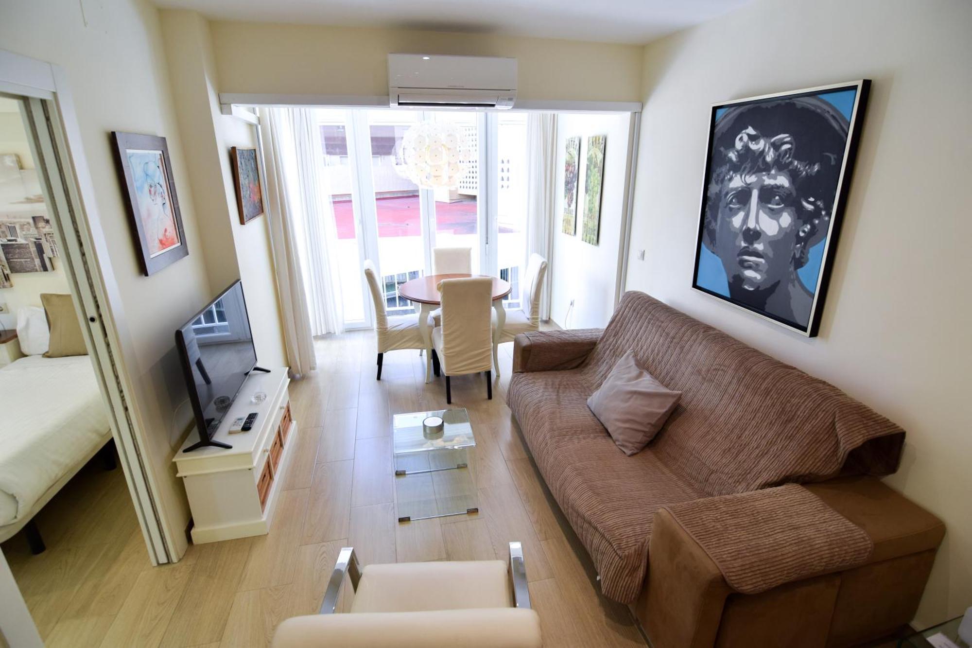 Ferienwohnung Malagueta Beachside Charm Málaga Exterior foto